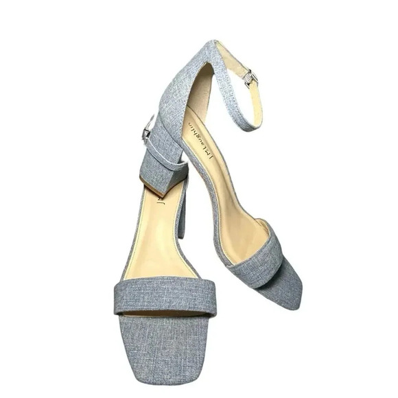 NWOT J McLaughlin Women’s Esme Denim Block Heels with Ankle Strap Blue Size 11 - Picture 8 of 9